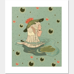 Waterlily fairy Posters and Art